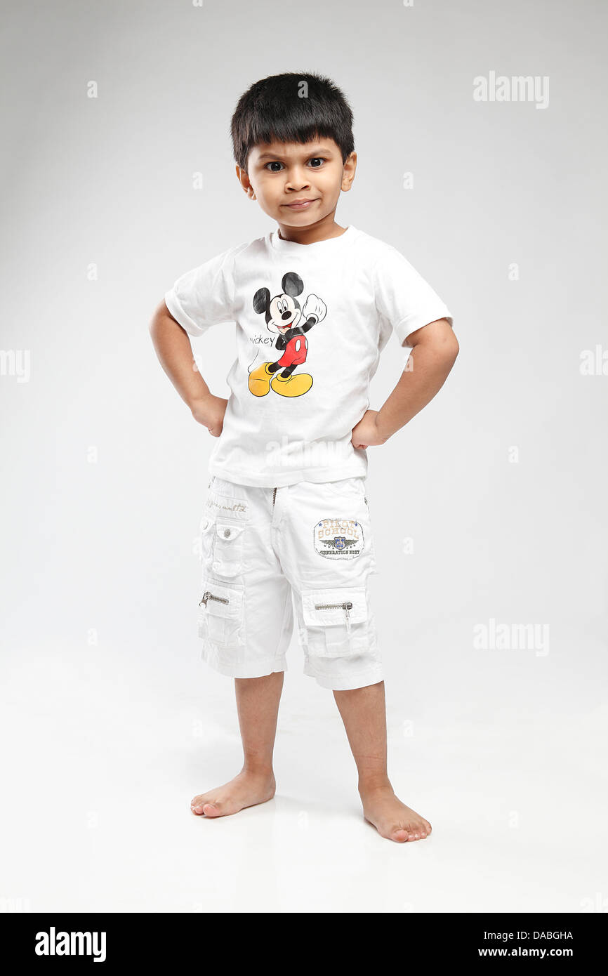 Indian Child Standing Up