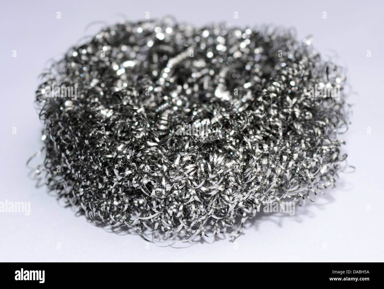 The Fiber Polished Stainless Steel for polish equipment in Kitchen. Stock Photo
