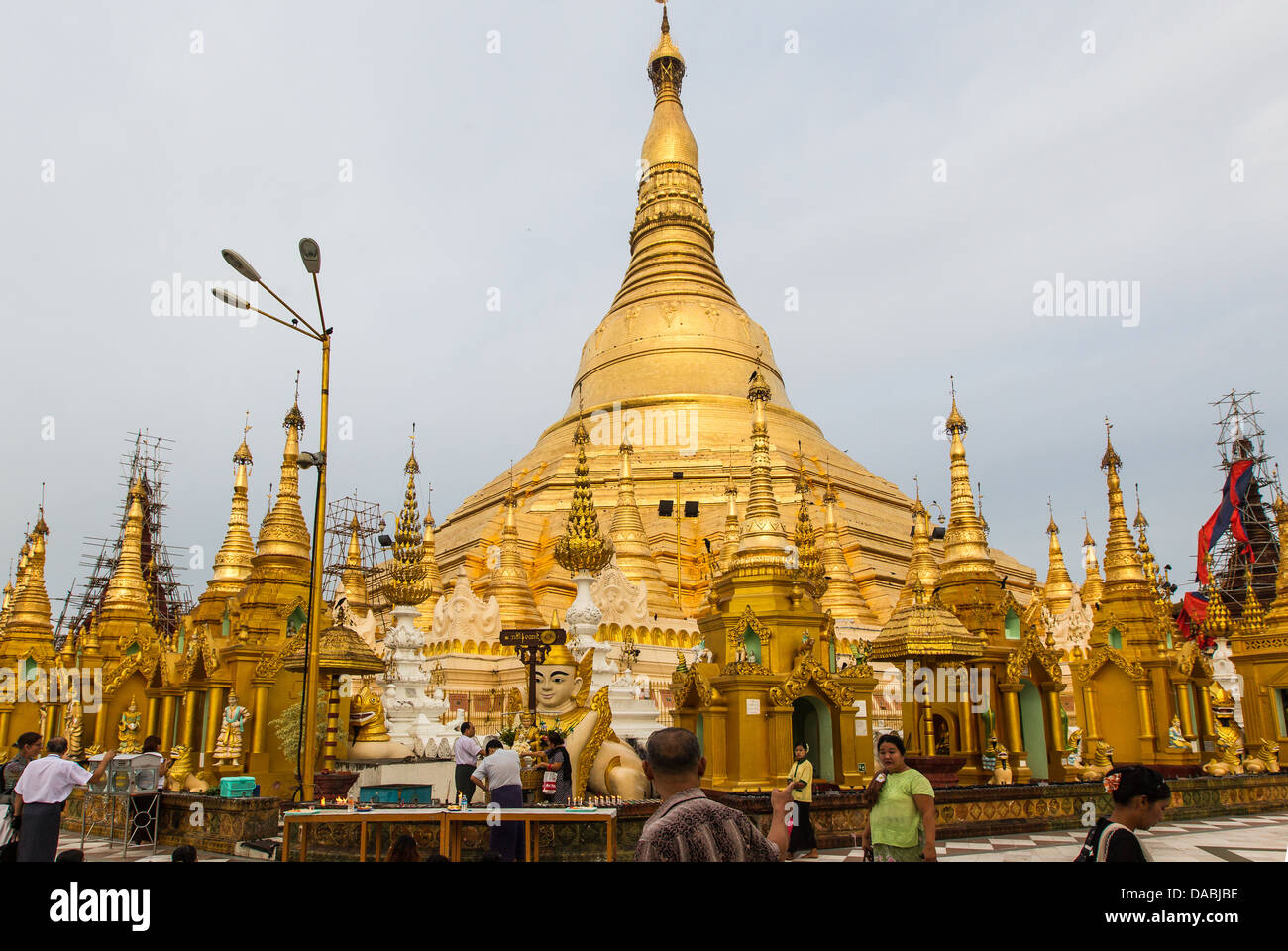 Shwedagon Pagode Rangun Myanmar Burma Stock Photo