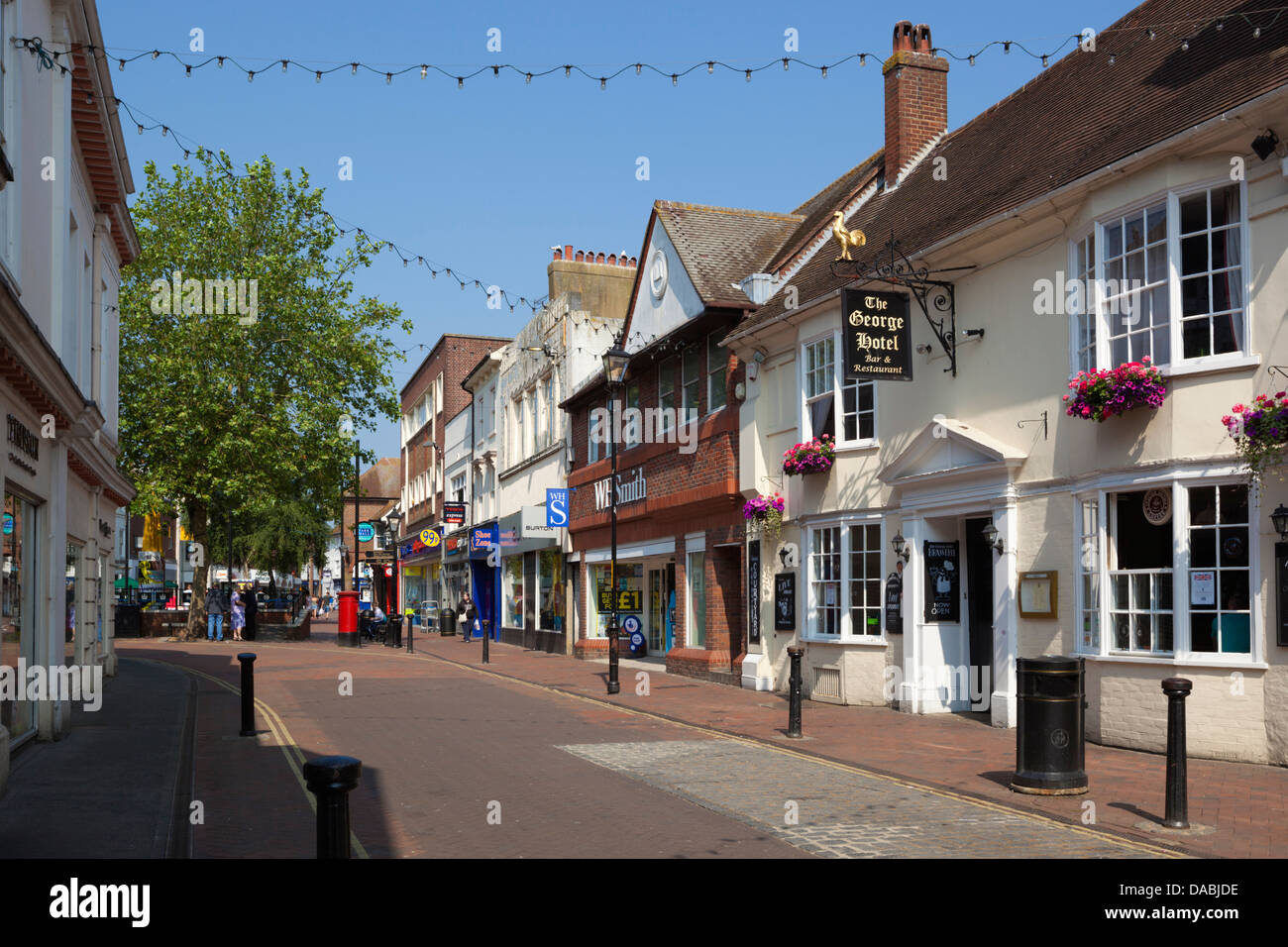 Ashford town centre, high street, ashford, kent, uk Stock Photo - Alamy