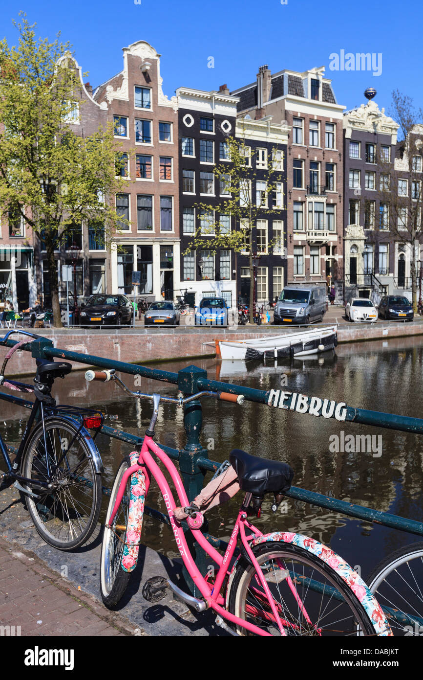 Singel Canal, Amsterdam, Netherlands, Europe Stock Photo