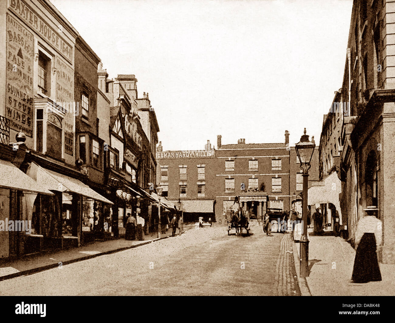 Kidderminster High Street early 1900s Stock Photo Alamy