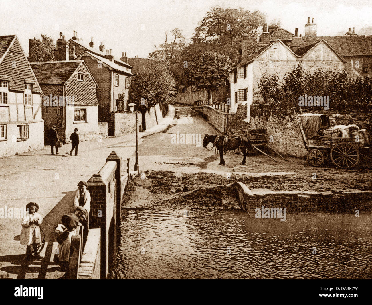 Godalming Mill Lane early 1900s Stock Photo