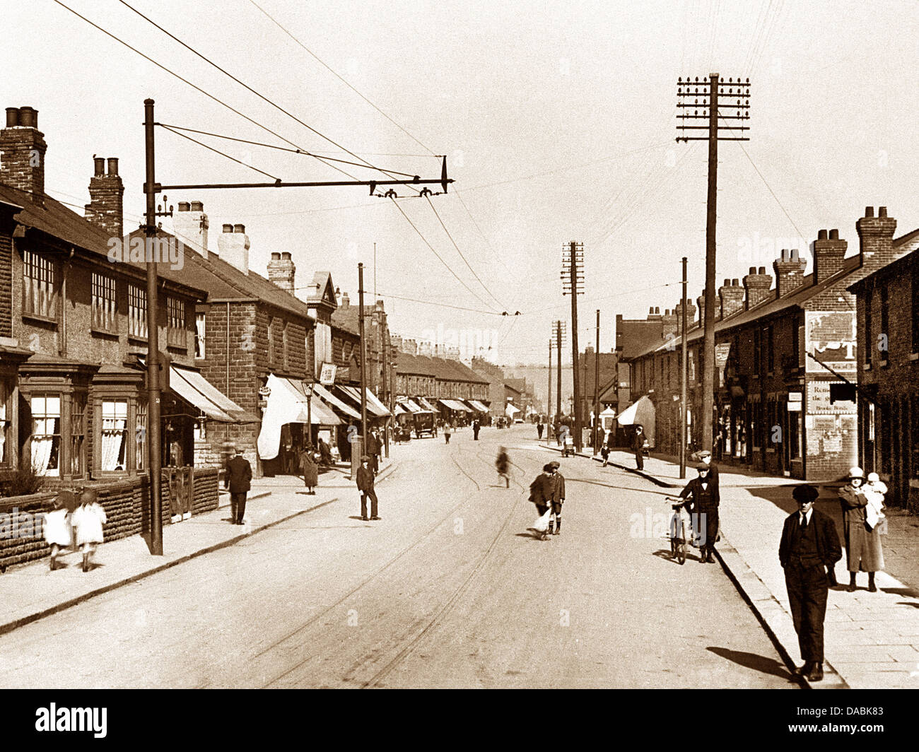 Goldthorpe Doncaster Road early 1900s Stock Photo Alamy