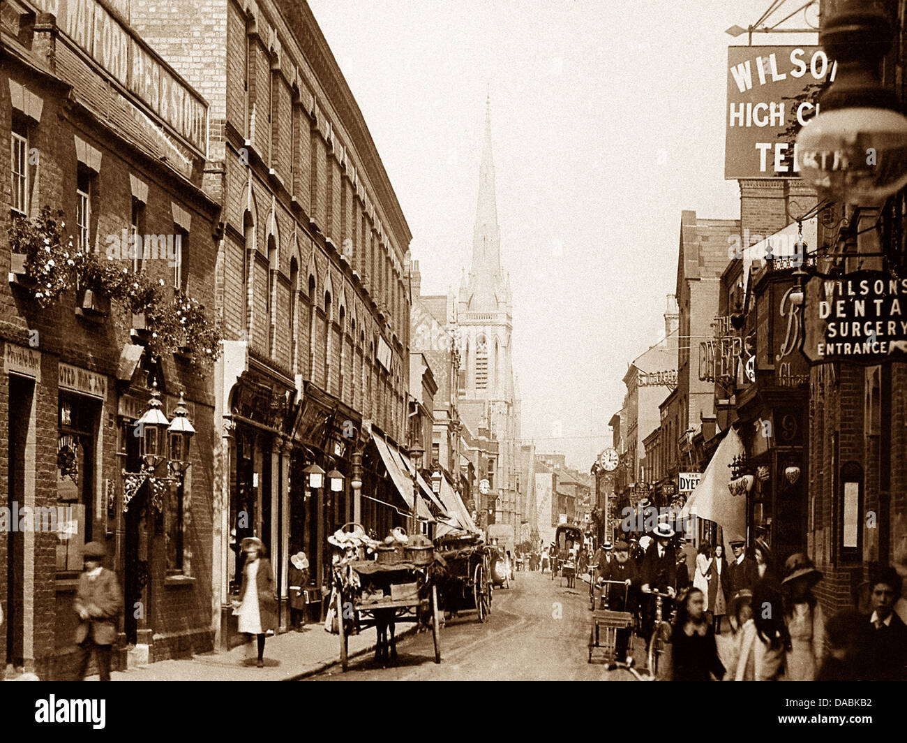 Watford Queens Road early 1900s Stock Photo Alamy
