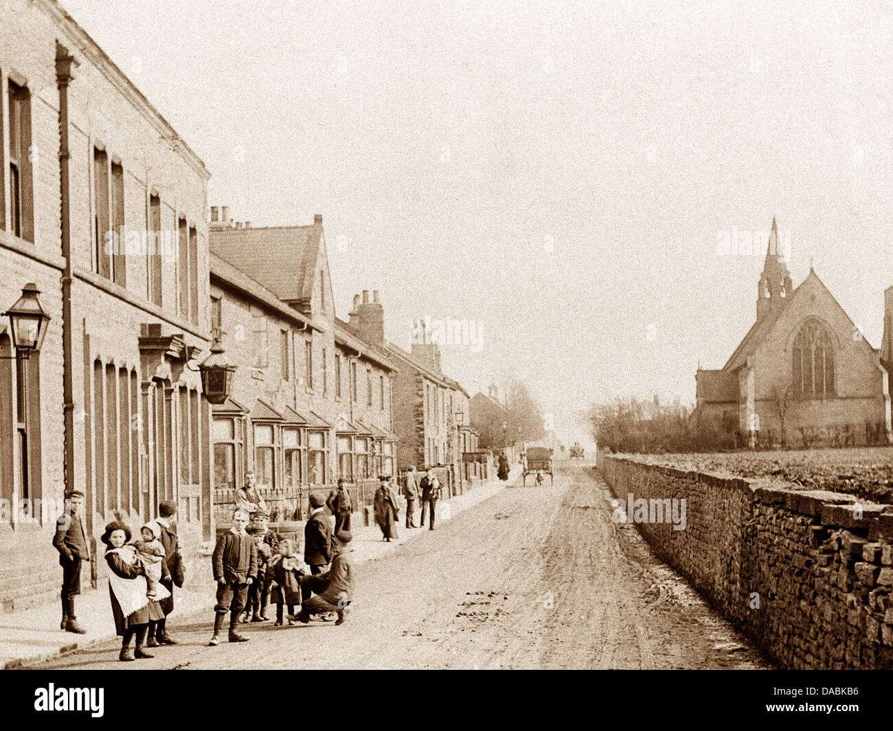 WathuponDearne Doncaster Road early 1900s Stock Photo Alamy