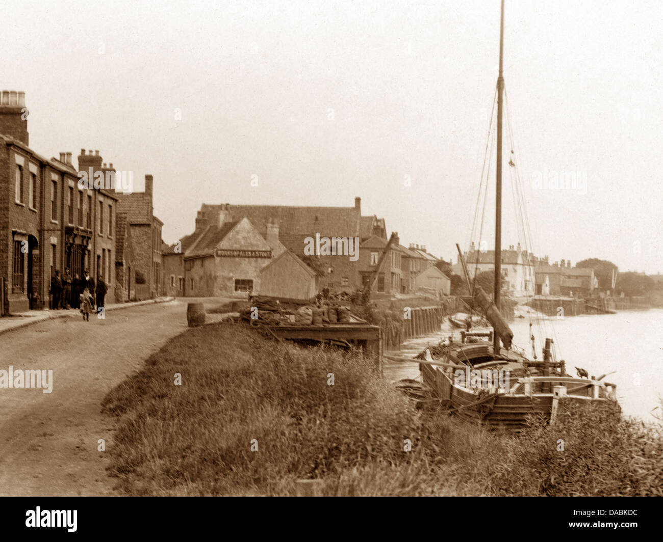 Owston Ferry South End early 1900s Stock Photo Alamy