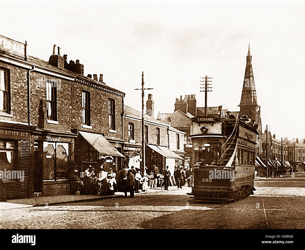 Levenshulme Stockport Road early 1900s Stock Photo Alamy