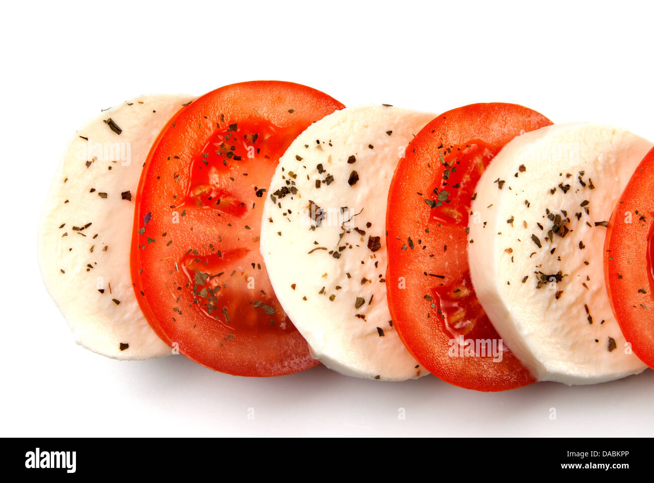 Mozzarella cheese with tomatoes over white background Stock Photo Alamy