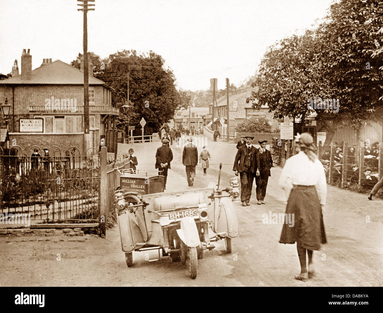 Hayes Station Road probably 1920s Stock Photo Alamy