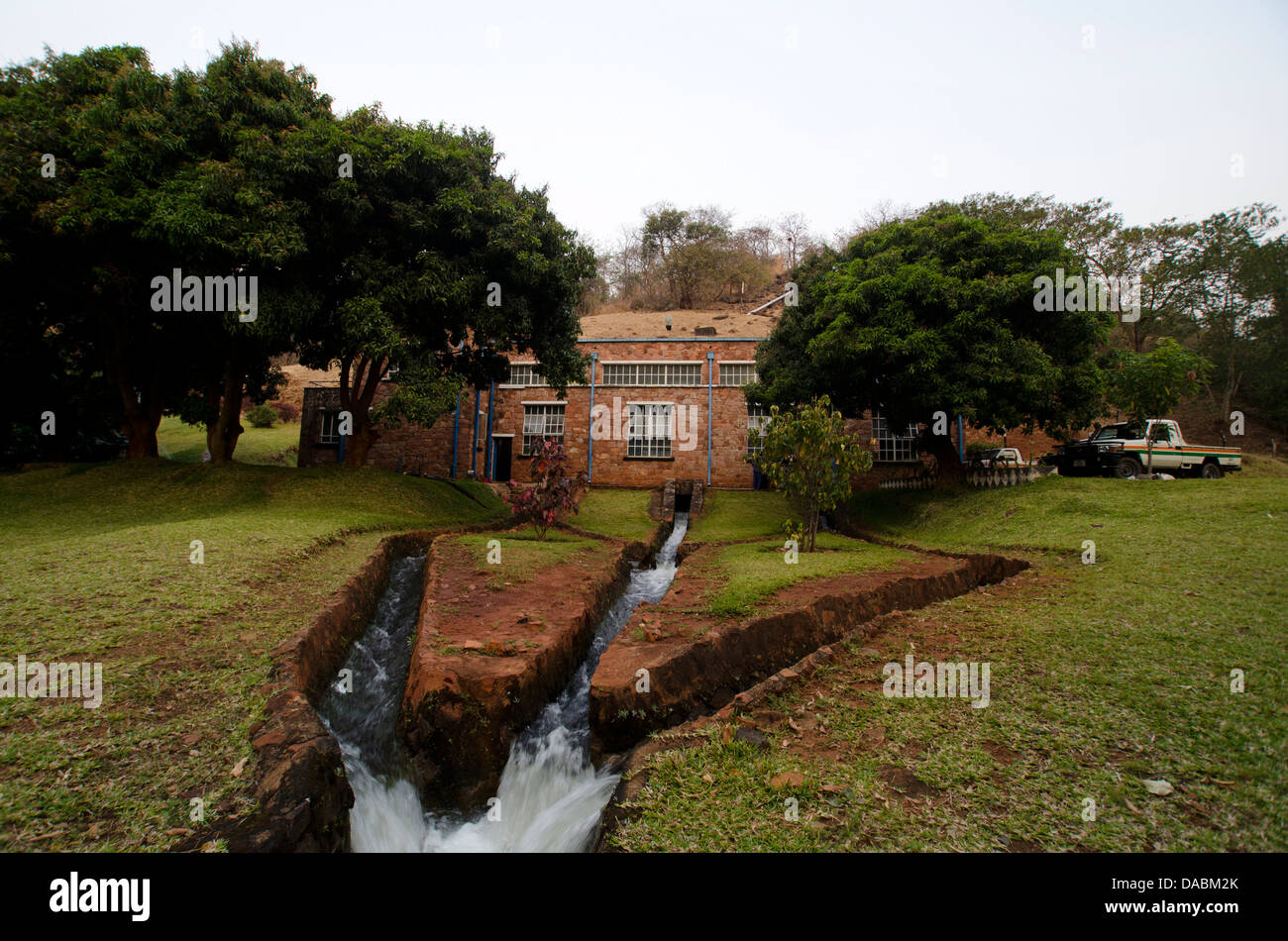 Hydroelectric power station on Lake Tanganyika, Zambia, Africa Stock Photo