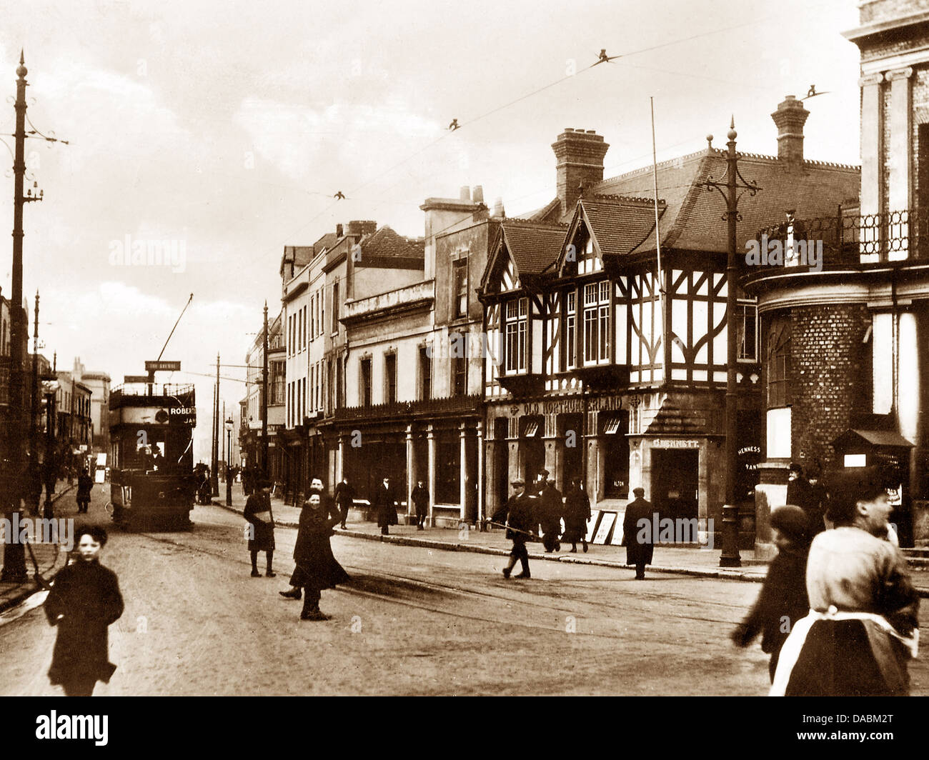 Gosport High Street probably 1920s Stock Photo Alamy