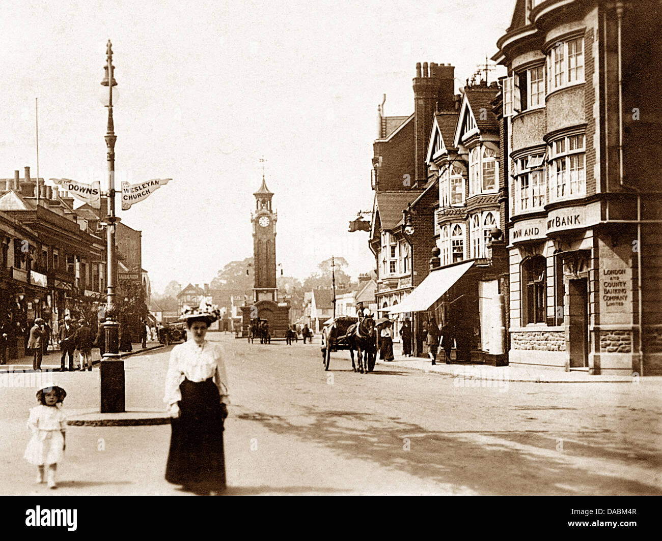 Epsom High Street early 1900s Stock Photo 58034951 Alamy
