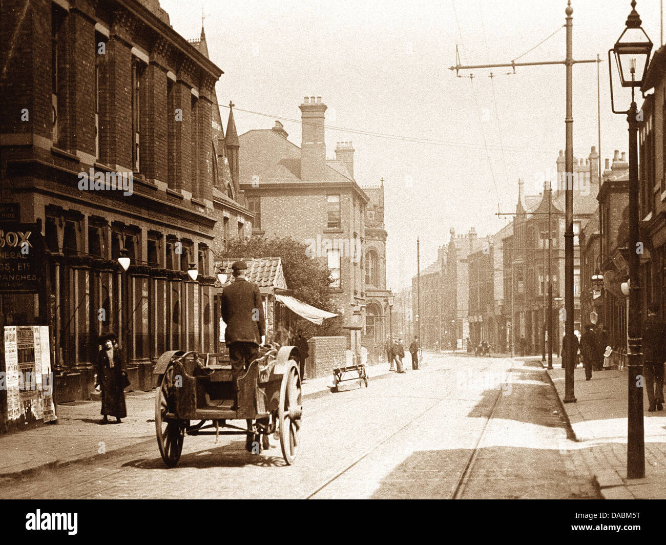 Castleford Carlton Street early 1900s Stock Photo Alamy
