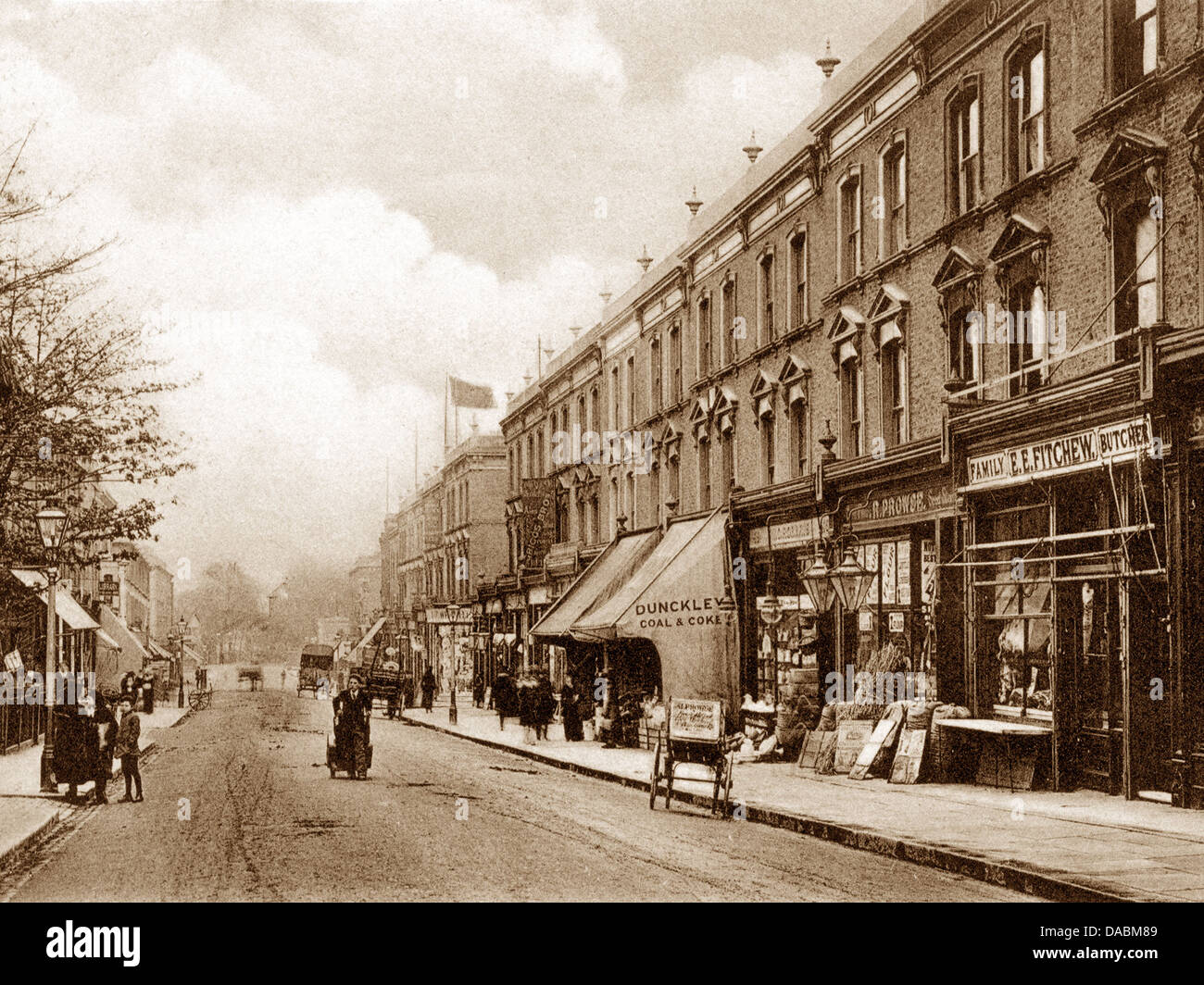 Acton Churchfield Road London Victorian period Stock Photo Alamy
