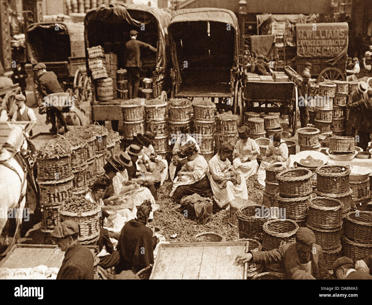 London Covent Garden Market Victorian period Stock Photo - Alamy