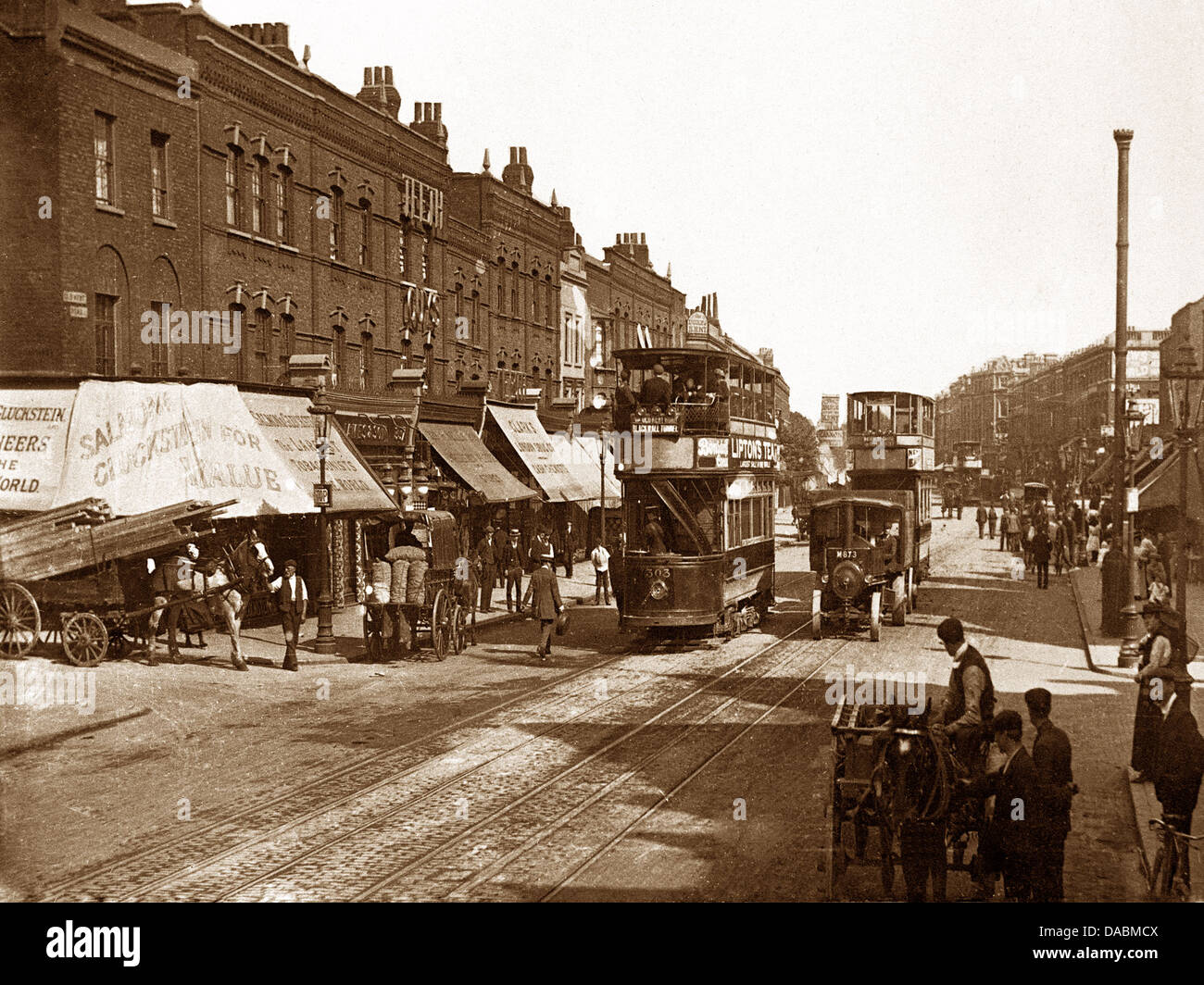 London Old Kent Road early 1900s Stock Photo