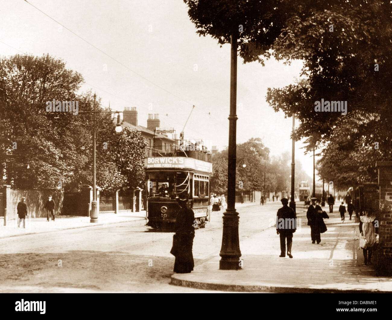 Stratford East Romford Road London early 1900s Stock Photo Alamy