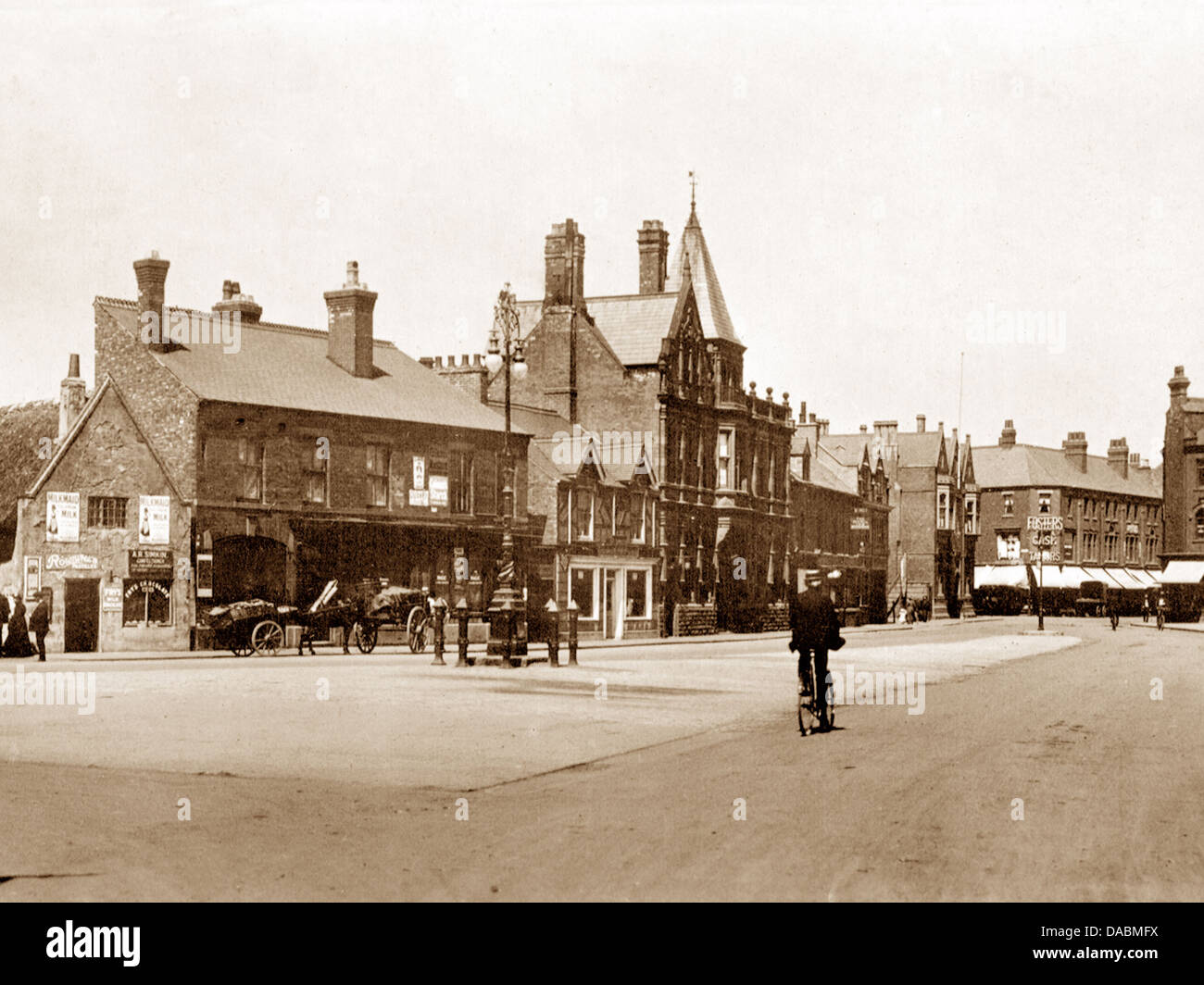 Long Eaton Market Place early 1900s Stock Photo Alamy