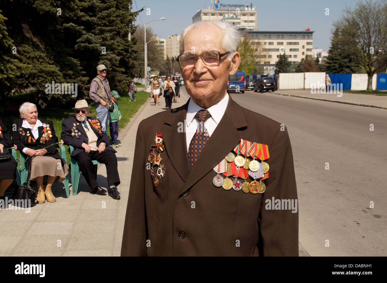 veteran of the World War II with medals Stock Photo - Alamy
