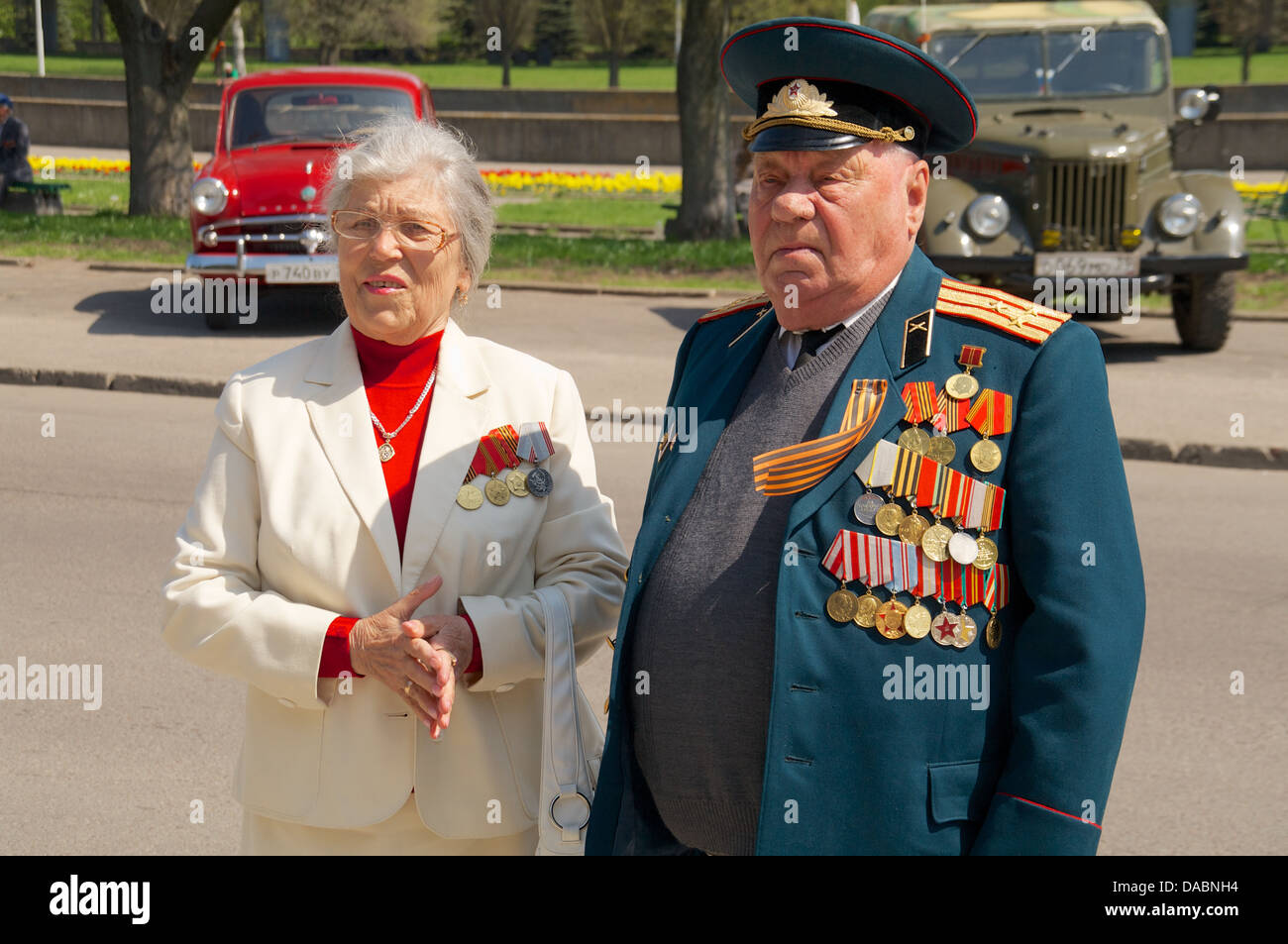 veterans of the World War II with medals Stock Photo - Alamy