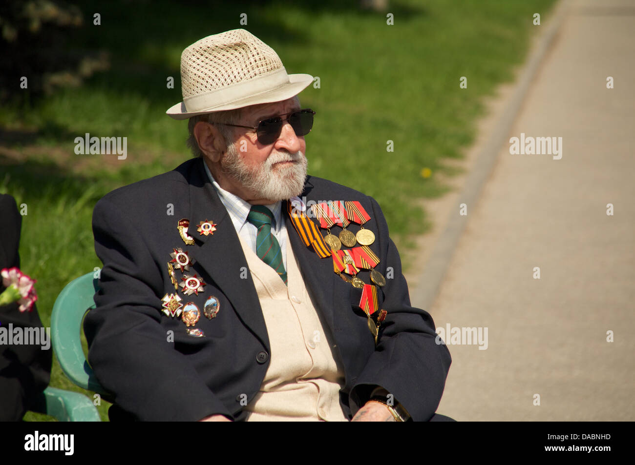 veteran of the World War II with medals Stock Photo - Alamy