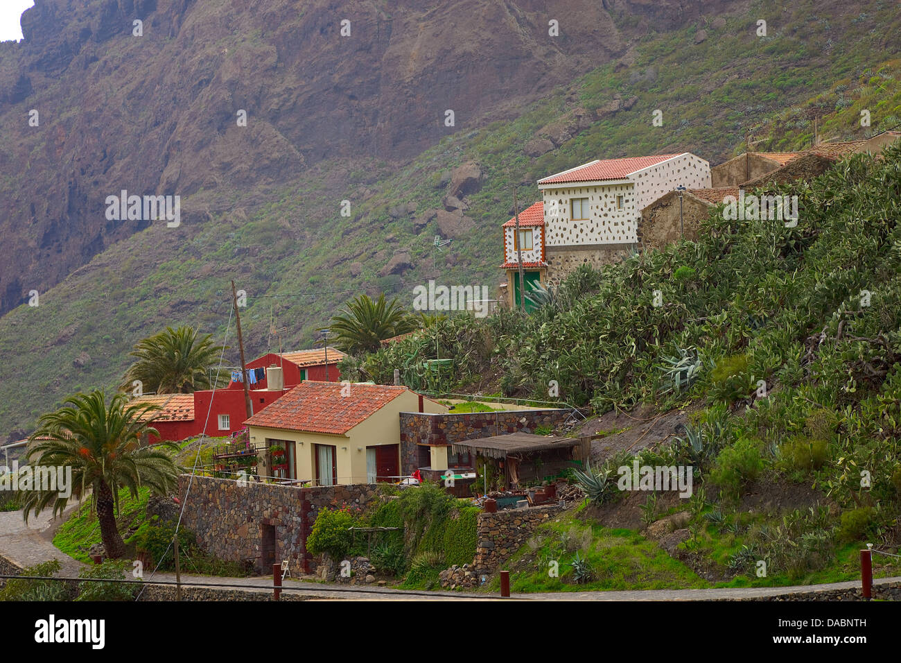 Village of Masca in the mountains of Tenerife island Stock Photo