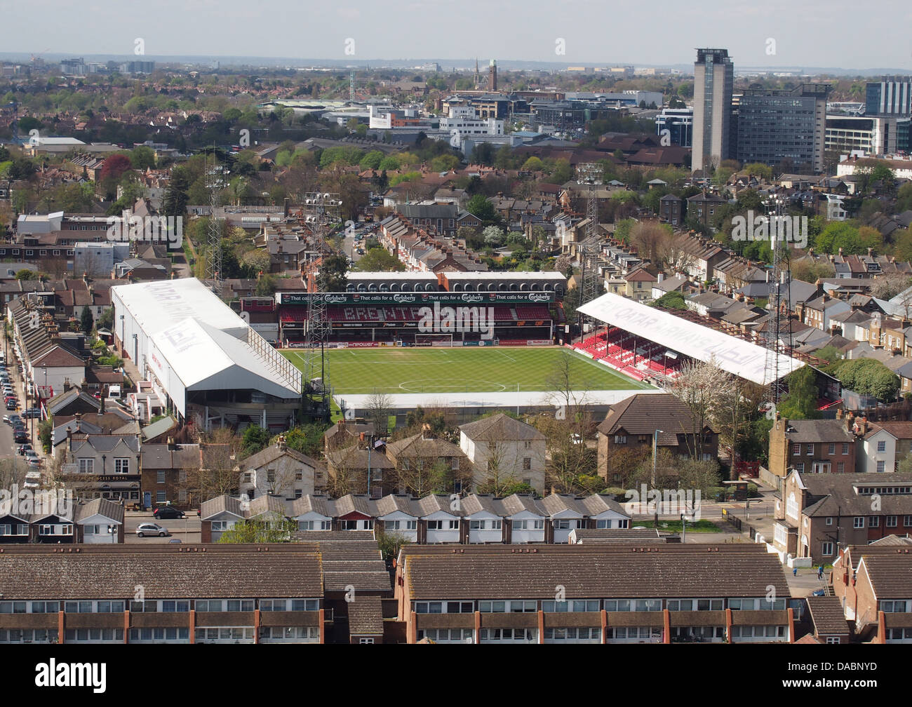 Brentford Football Club Griffin Park Stadium Stock Photo Alamy