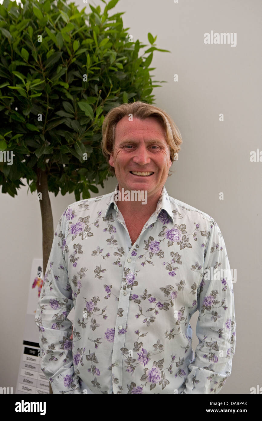 David Domoney TV presenter at the RHS Hampton Court Palace Flower show 2013 Stock Photo