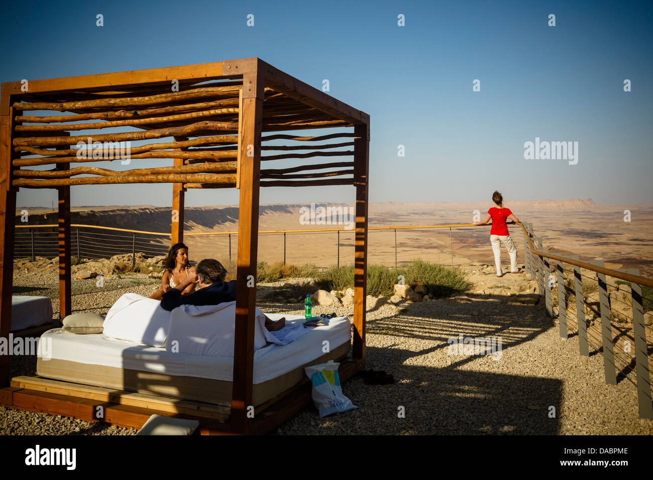 View over the Ramon crater seen from Beresheet hotel, Mitzpe Ramon ...