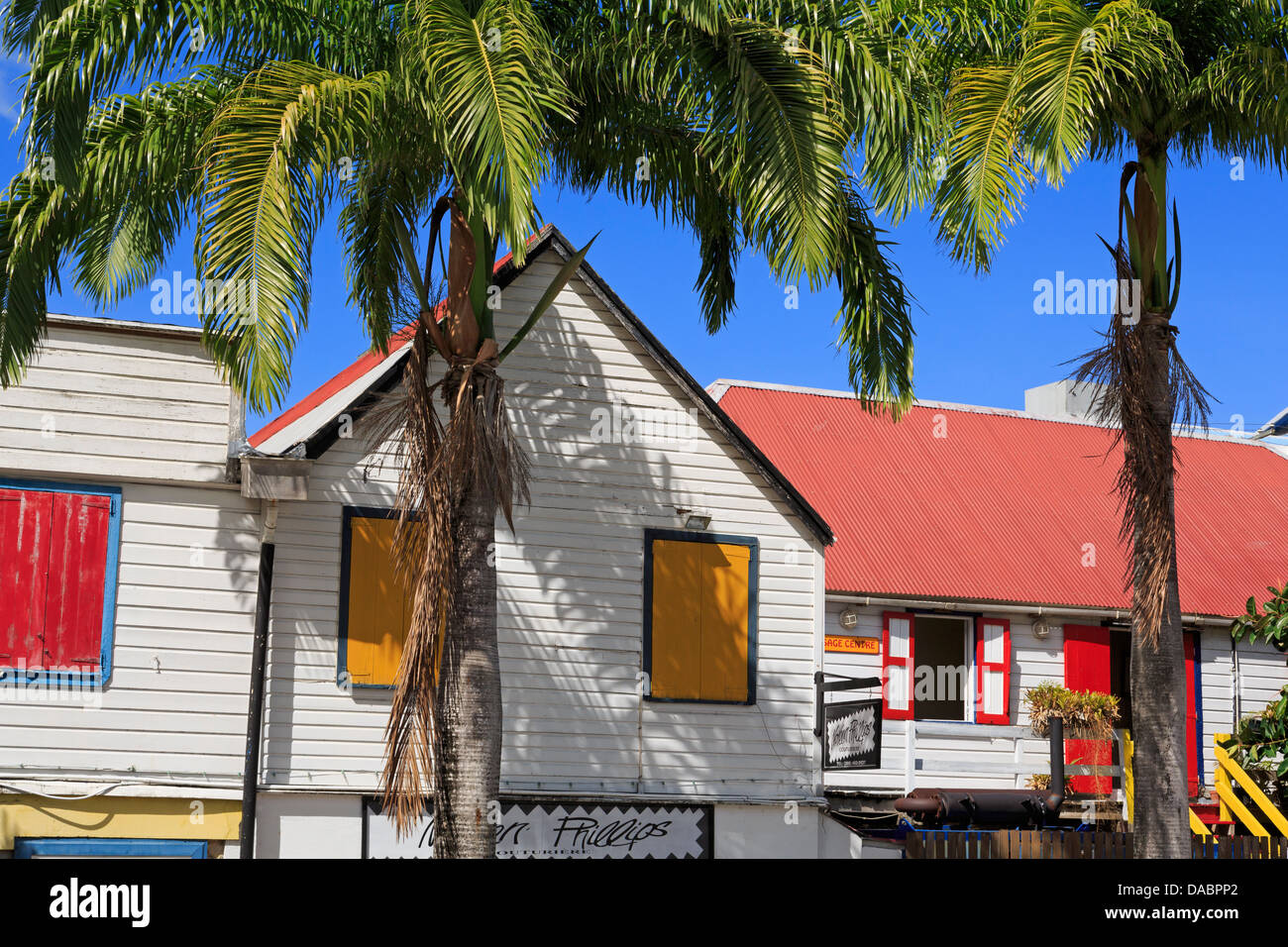 Historic Redcliffe Quay District, St. John's, Antigua, Antigua and Barbuda, Leeward Islands, West Indies, Caribbean Stock Photo