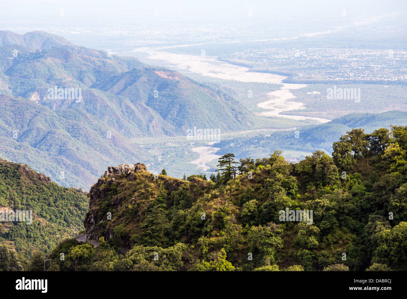 View from Mussoorie, India Stock Photo