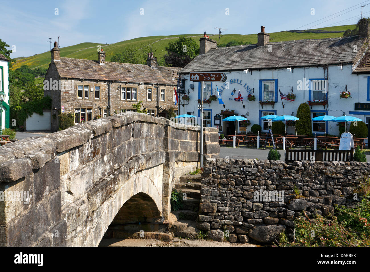 The Blue Bell Inn by the beck, Kettlewell, Wharfedale, North Stock