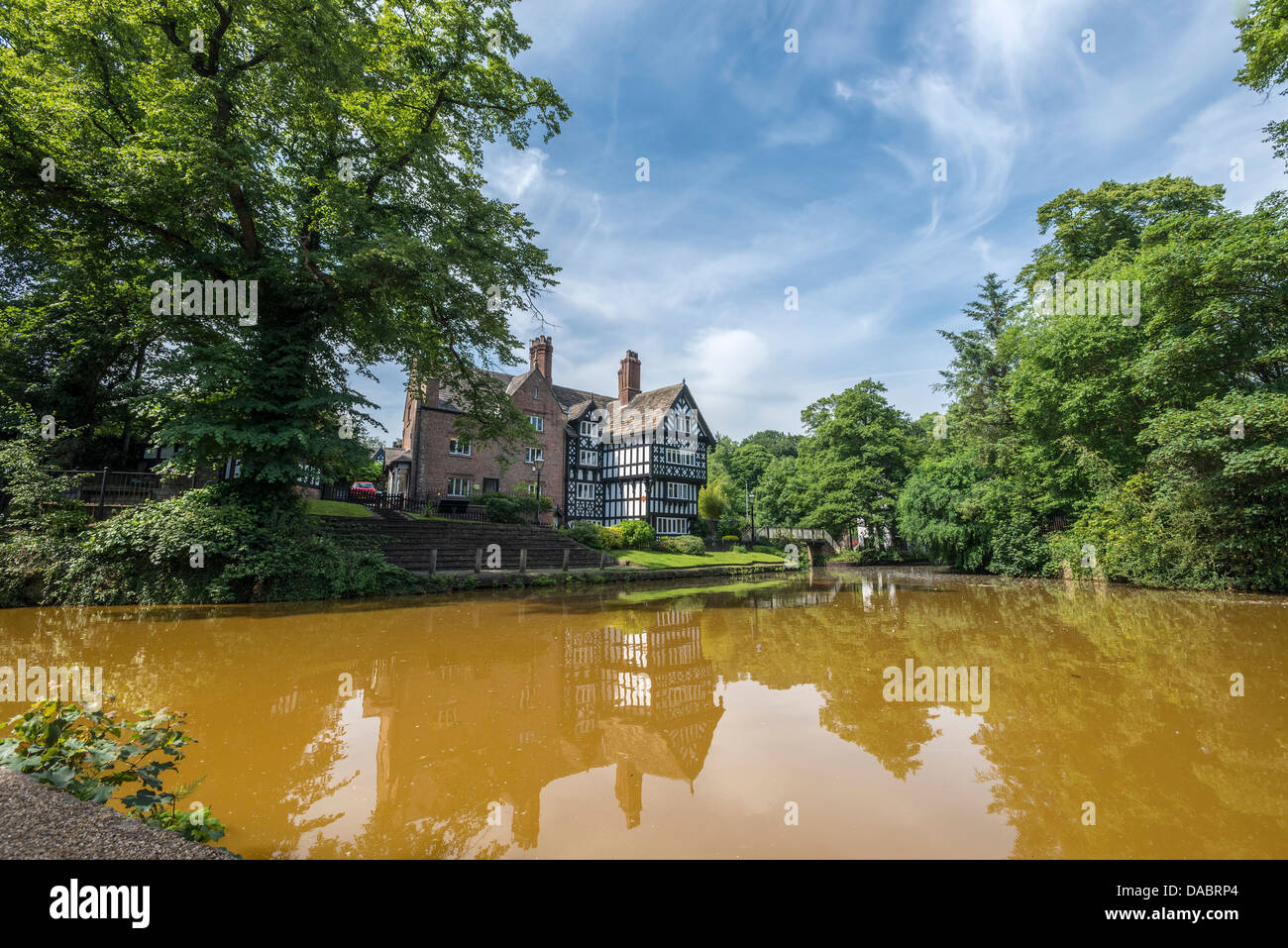 The Bridgewater canal and the Packet House at Worsley , Manchester