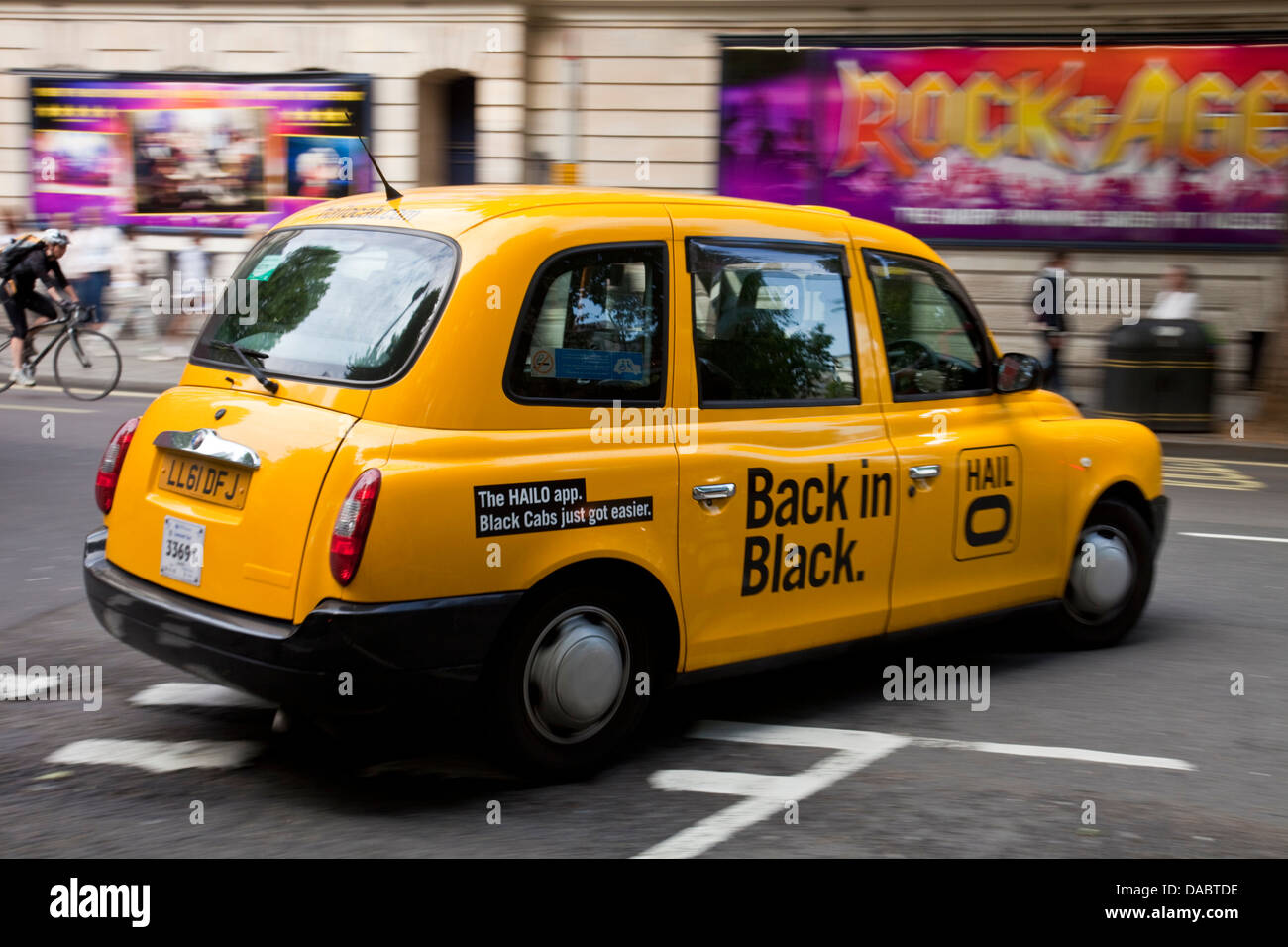 London Taxi, Leicester Square, London, England Stock Photo - Alamy