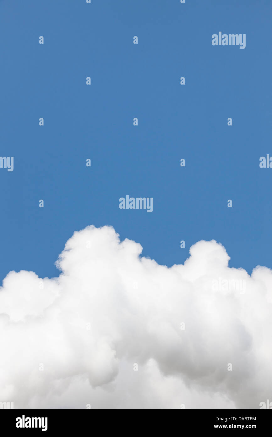 Close-up of a fluffy white cloud on a summer day Stock Photo