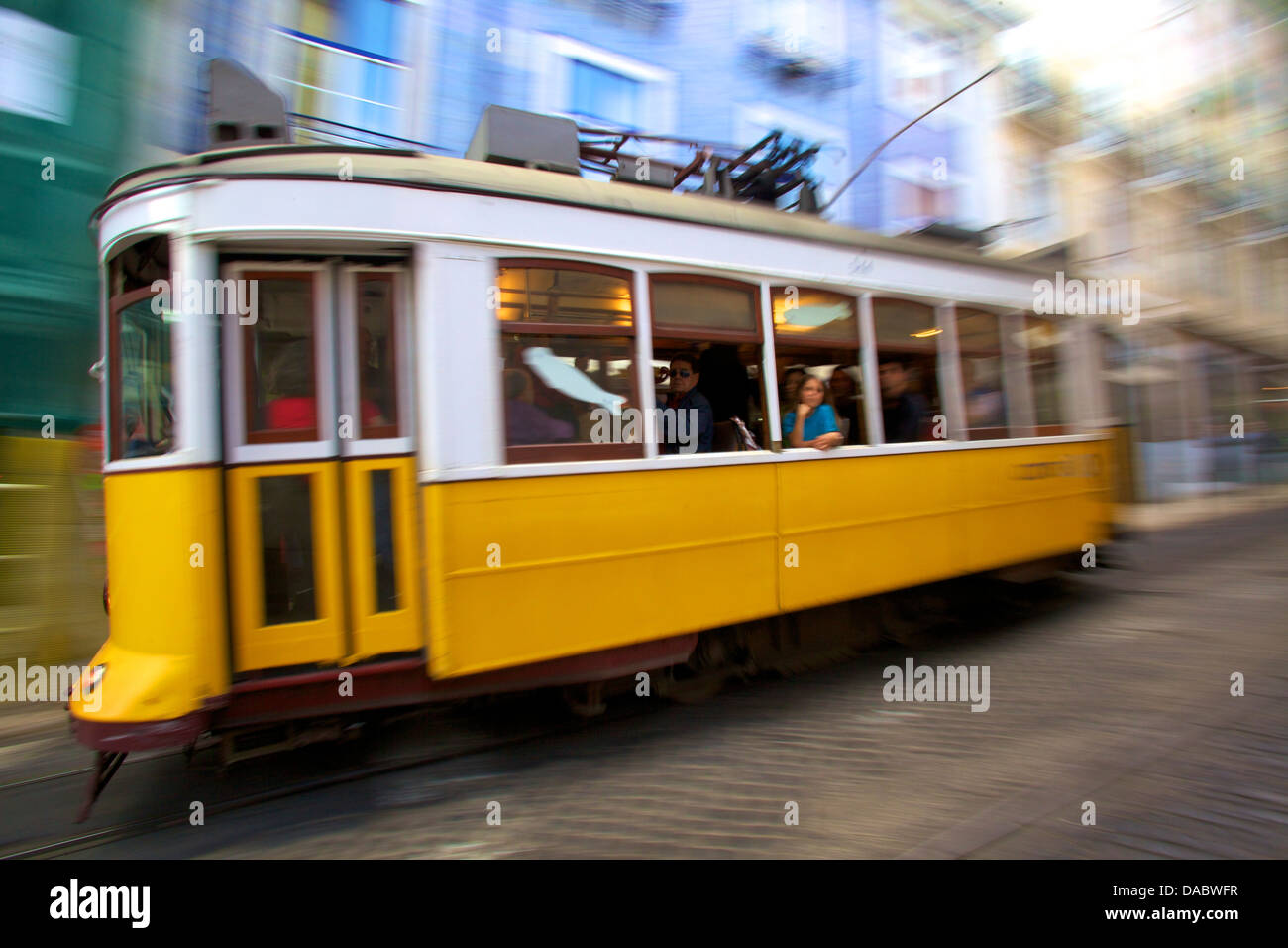 Tram, Lisbon, Portugal, South West Europe Stock Photo