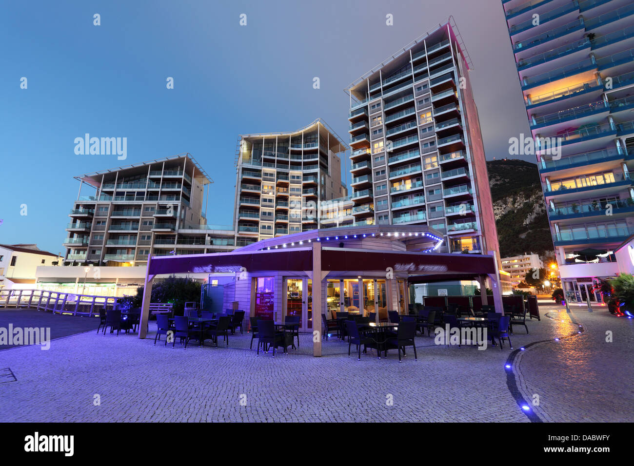 Gibraltar marina cafe hires stock photography and images Alamy