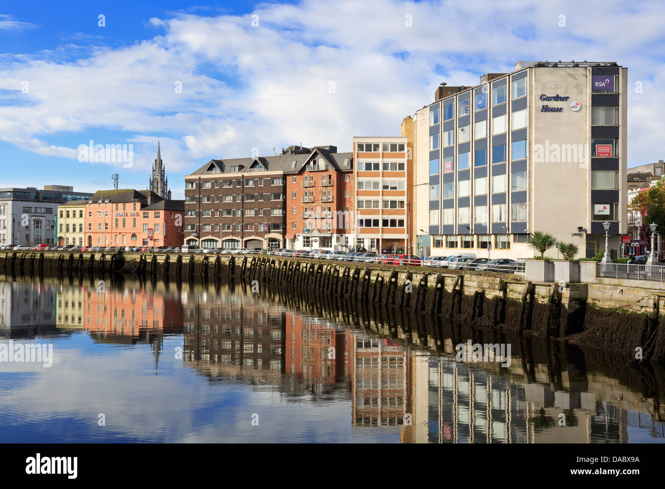 Morrison's Quay on the River Lee, Cork City, County Cork, Munster, Republic of Ireland, Europe Stock Photo
