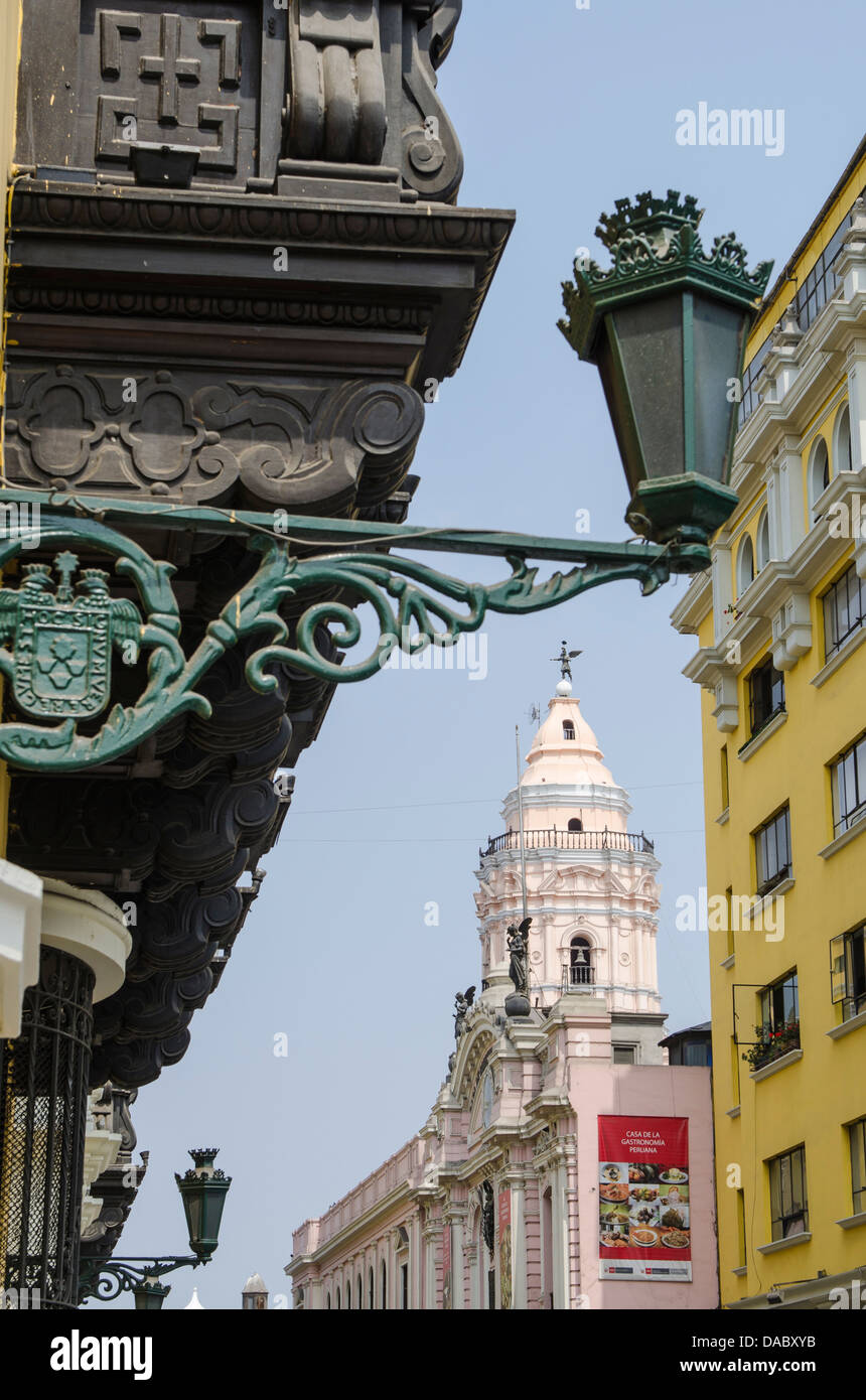 Downtown Lima, Peru, South America Stock Photo