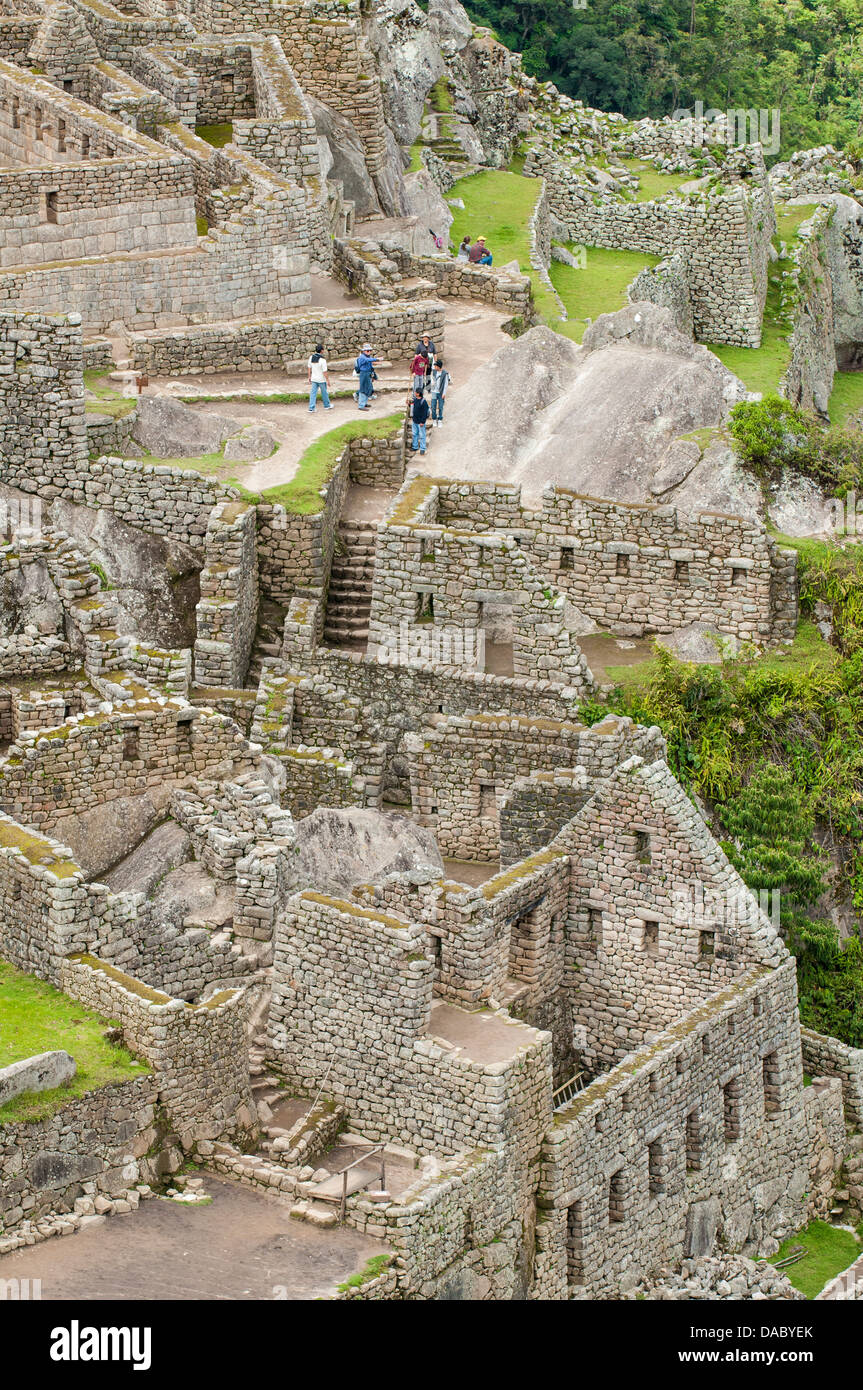 Machu Picchu, UNESCO World Heritage Site, near Aguas Calientes, Peru, South America Stock Photo