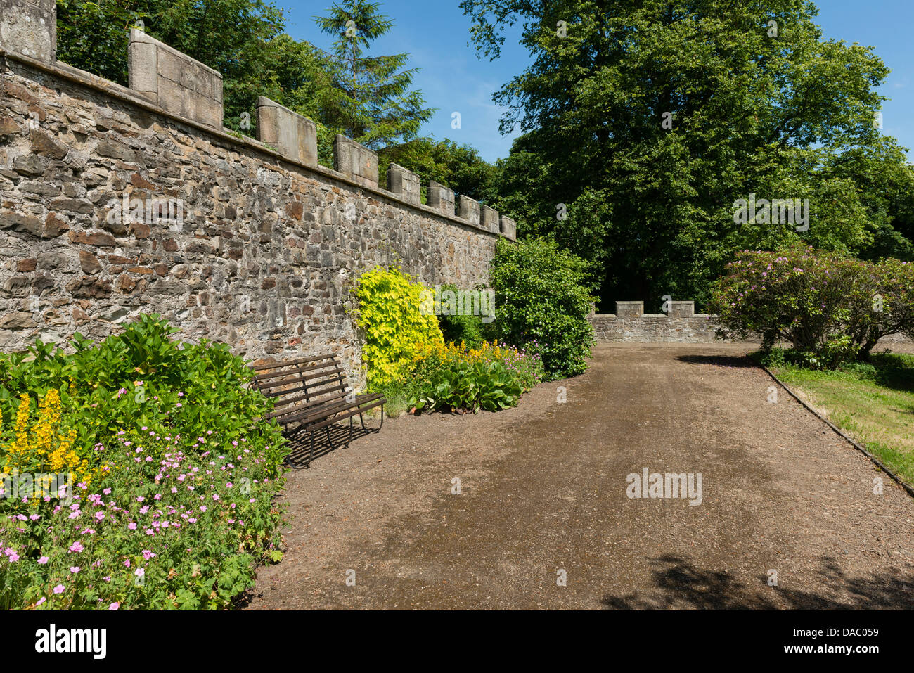 Walled garden, Auckland Castle Bishop Auckland Stock Photo