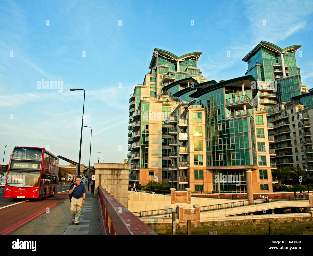 St George Wharf, a riverside development on the south bank of the River ...
