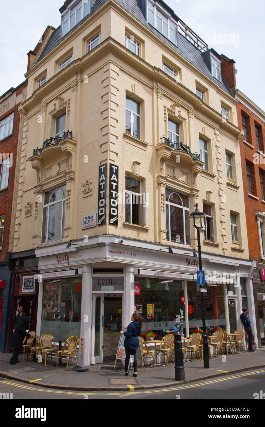 Berwick Street Soho central London England Britain UK Europe Stock Photo