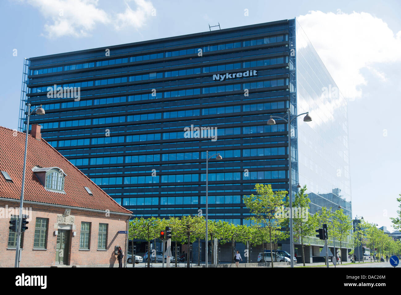 new building of Nykredit Bank in Copenhagen Stock Photo