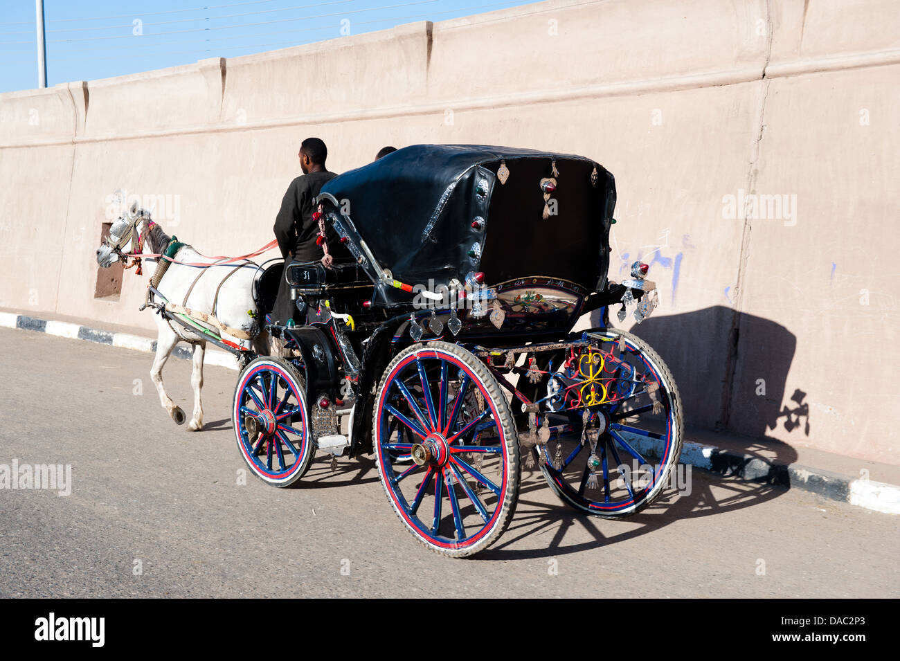 Horse carriage, Edfu, Egypt Stock Photo Alamy