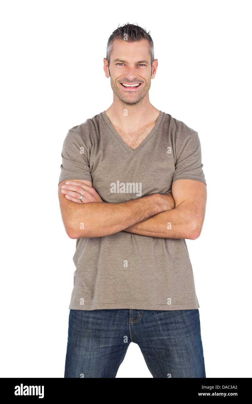 Cool man crossed arms hi-res stock photography and images - Alamy