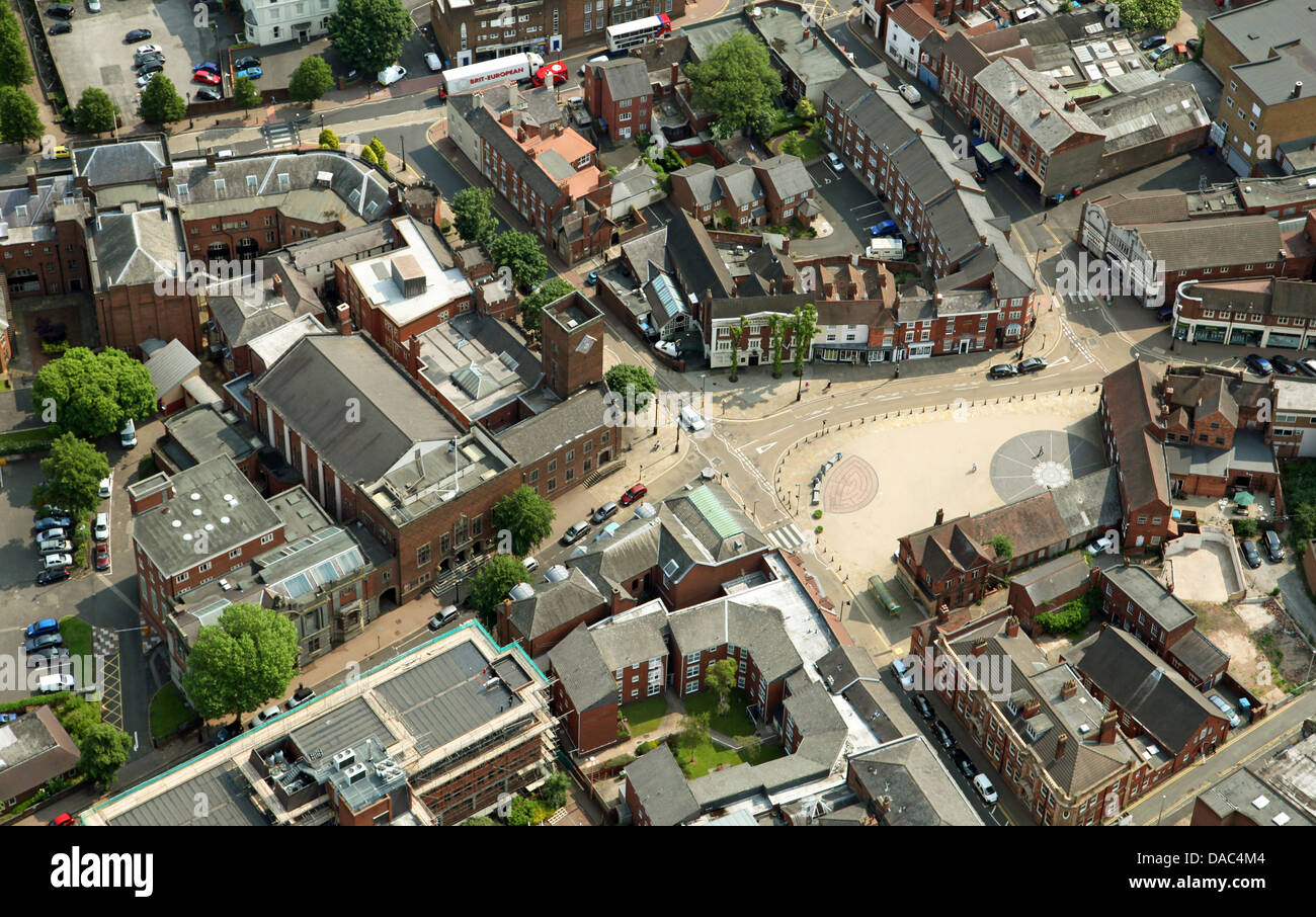 aerial view of Dudley town centre Stock Photo Alamy