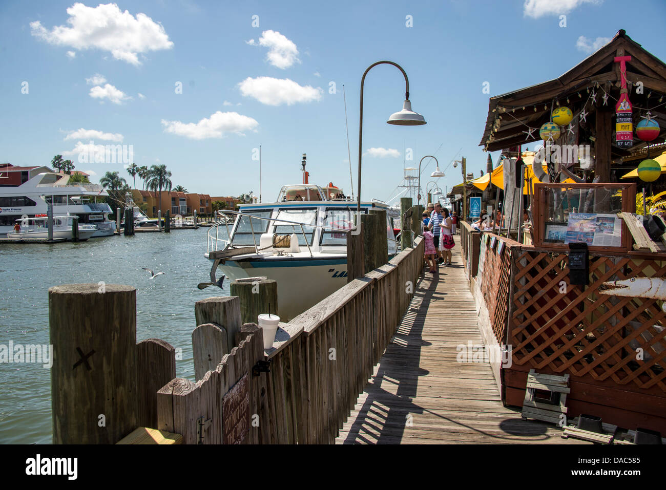 An outdoor restaurant in Naples harbor Florida FL USA Stock Photo Alamy