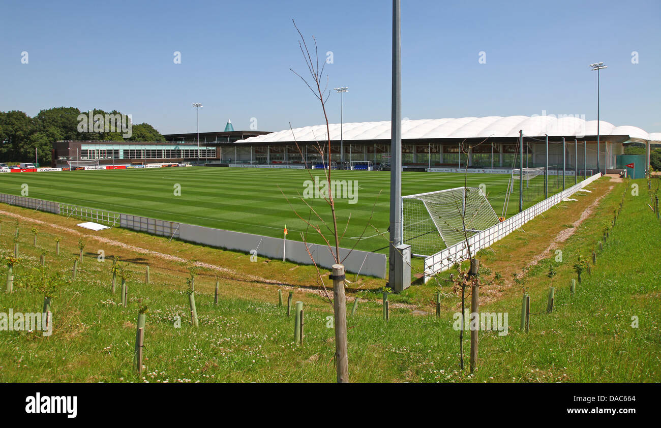 Elite Desso pitch at St George's Park, the English Football FA national football centre at Burton upon Trent Staffordshire Stock Photo